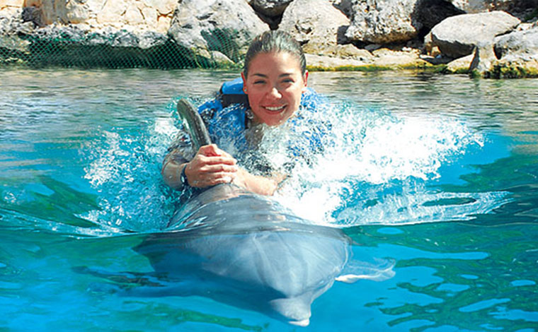 Delphinus Ride - Dolphin Swim at Xcaret 