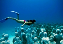 Snorkel in the Cancun Underwater Museum